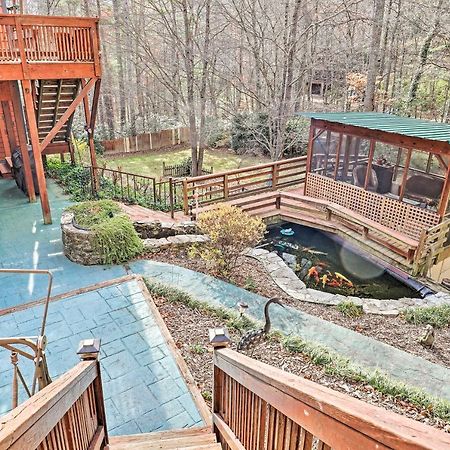 Asheville Mountain Getaway With Patio And Koi Pond! Eksteriør billede