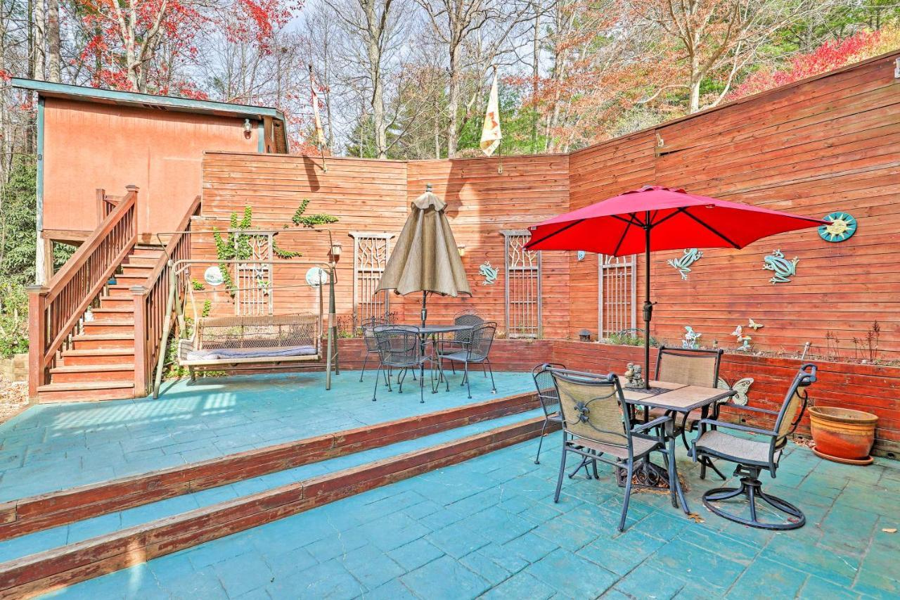 Asheville Mountain Getaway With Patio And Koi Pond! Eksteriør billede
